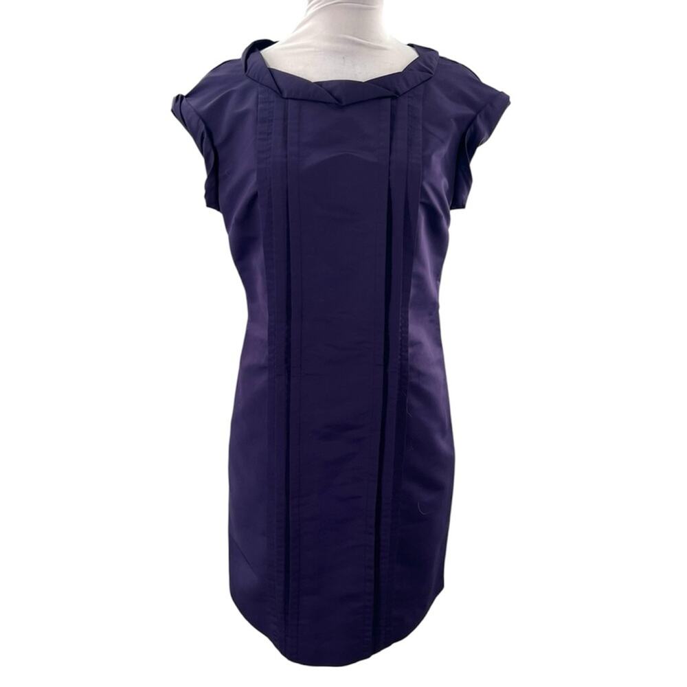 Soca St. John sheath dress eggplant purple sz 4